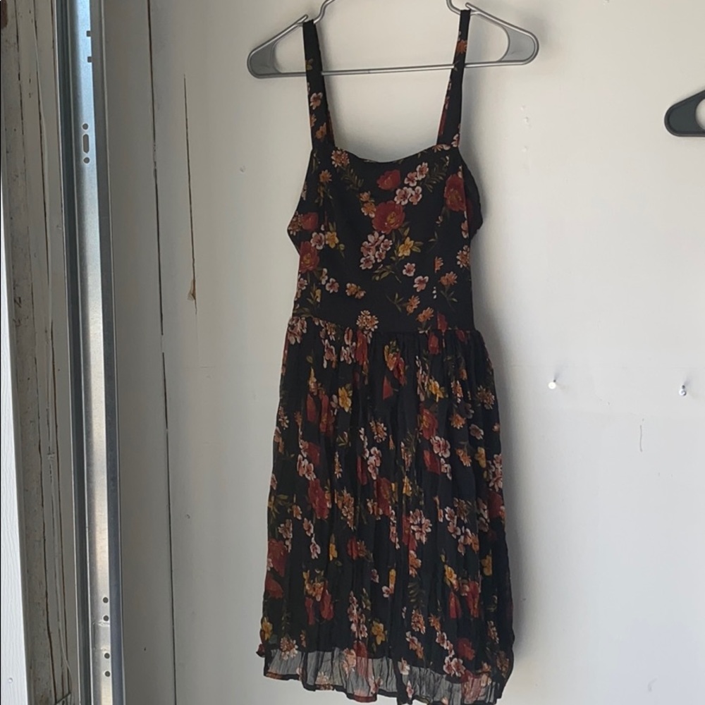 Black mini dress